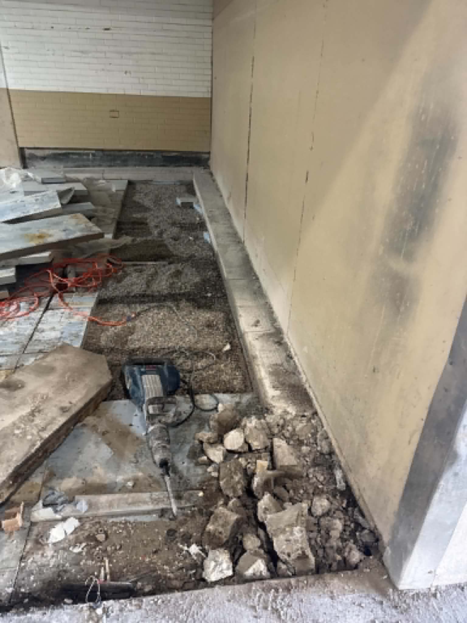 Residential Basement Slab Cut